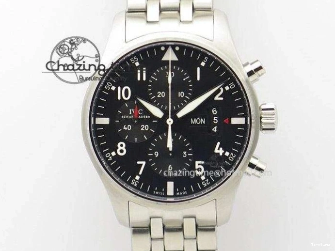 MIROTIME 0130 Big Pilot IW329701 M+F 1:1 Best Edition Black Dial on Brown Leather Strap MY RelaxedFit 7005